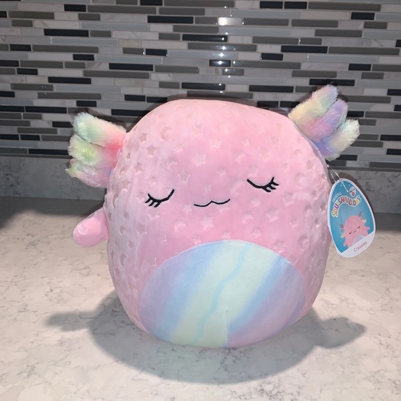 Squishmallows Cressida the Axolotl 12”- NWT Glow in the dark plush!!! - Picture 2 of 7
